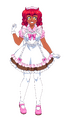 Valerie in her bakery uniform